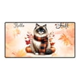thumbnail image 1 of Hello Fall Ragdoll Scarf Welcome Autumn with Leaves Pumpkins Desk Mat Full Keyboard Mouse Pad Cat Lover Kitten Owner Gifts Idea Large Mousepad - 00011, 1 of 5