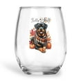thumbnail image 1 of Hello Fall Rottweiler Scarf Welcome Autumn with Leaves Pumpkins 15oz Stemless Wine Glass Mug Rottie Dog Lover Gifts Idea Wine Glasses Cup - 00011, 1 of 5