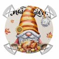 thumbnail image 1 of Hello Fall Round Tablecloth for 36-44 Inch Tables, Fitted Table Cover with Elastic Edge, Thanksgiving Gnomes Botanical Turkey Waterproof Outdoor Table Cloth Protector for Patio Garden Dinner Picnic, 1 of 9