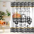 thumbnail image 1 of Hello Fall Shower Curtain 72x72 Inch, Autumn Truck Pumpkin Shower Curtains for Bathroom, Fall Autumn Thanksgiving Seasonal Home Decor Waterproof Fabric with Hooks, 1 of 6