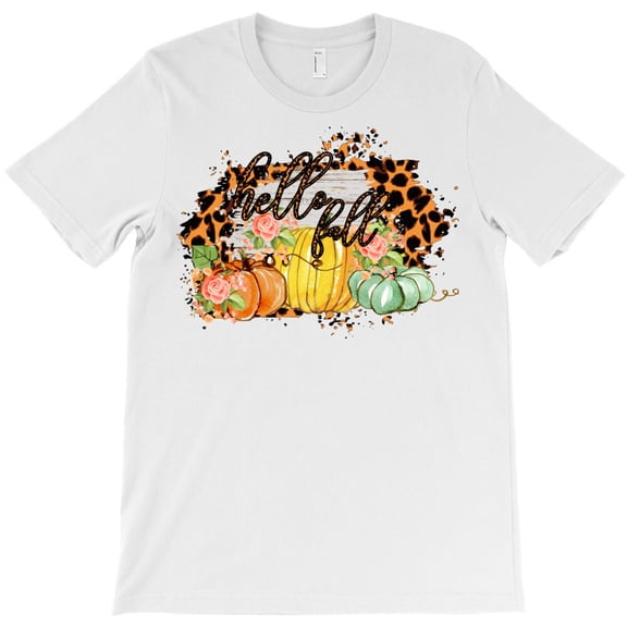 Hello Fall, Simple Bold Autumn Seasonal Graphic Design For Fall - Limited Edition G17606 Unisex T-Shirt, Up to Size 5XL