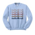 thumbnail image 1 of Hello Fall Sweatshirt Unisex 3X-Large Light Blue, 1 of 5