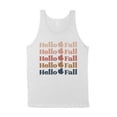 thumbnail image 1 of Hello Fall Tank Top Unisex Large White, 1 of 5