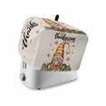 thumbnail image 1 of Hello Fall Toaster Cover 2 Slice, Small Kitchen Appliance Covers, Thanksgiving Gnomes Botanical Turkey Toaster Oven Cover with Loop, Bread Machine Cover Polyester Dust Cover Protection, 1 of 4