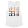 thumbnail image 1 of Hello Fall Women's Muscle Tank Large White, 1 of 5