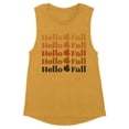 thumbnail image 1 of Hello Fall Women's Muscle Tank Small Antique Gold, 1 of 5
