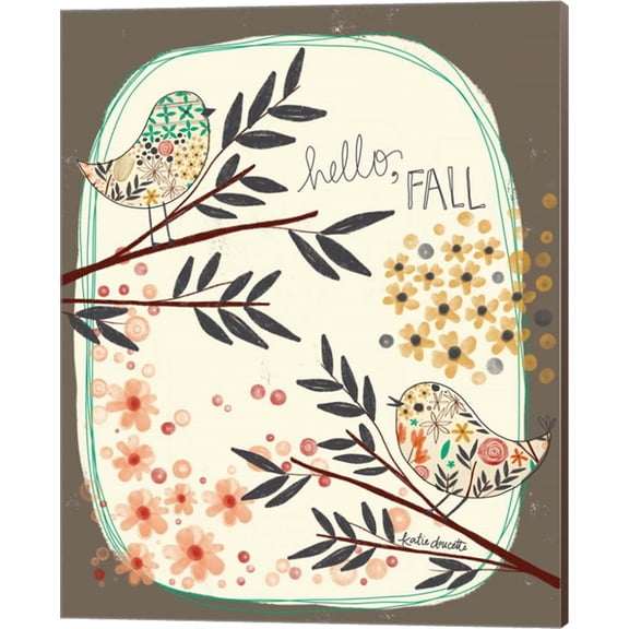 Hello Fall by Katie Doucette, Canvas Wall Art, 16W x 20H