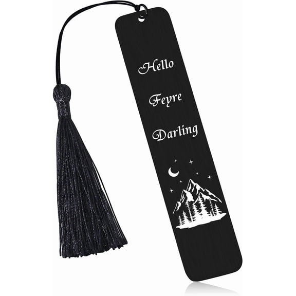 Hello Feyre Darling Bookmark, Acotar Merch, Valentines Day Gift for Book Lovers Readers, Dark Romance Merch, Fantasy Bookmarks for Women Girls, Book Marks for Reading Women, Book Lovers Bookish Gifts