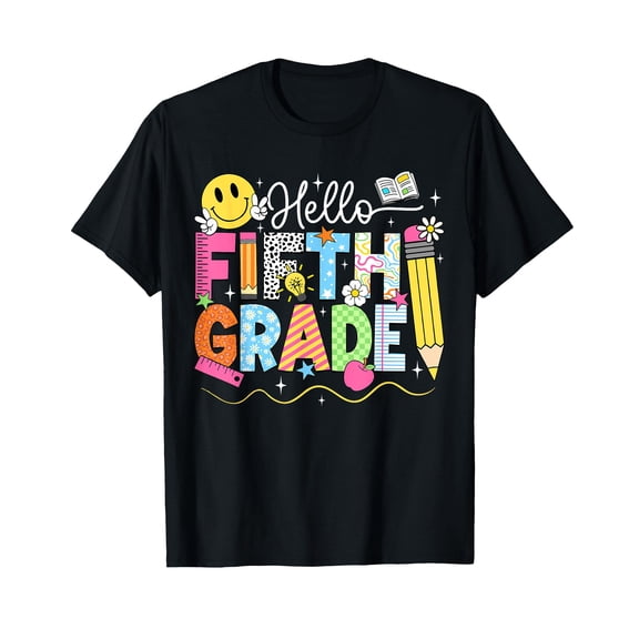 Hello Fifth Grade Team 5th Grade Back to School Teacher T-Shirt