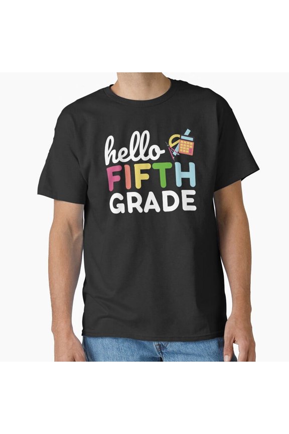 Hello Fifth Grade Upper Elementary Classroom Student Group T-Shirt