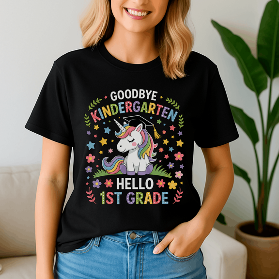 Hello First Grade Pre K Graduation , Back To School Shirt, Happy First Day Of School Tshirt, Cute Teacher Gift, 1St Day Of School Tee, School Shirt, Kindergarten