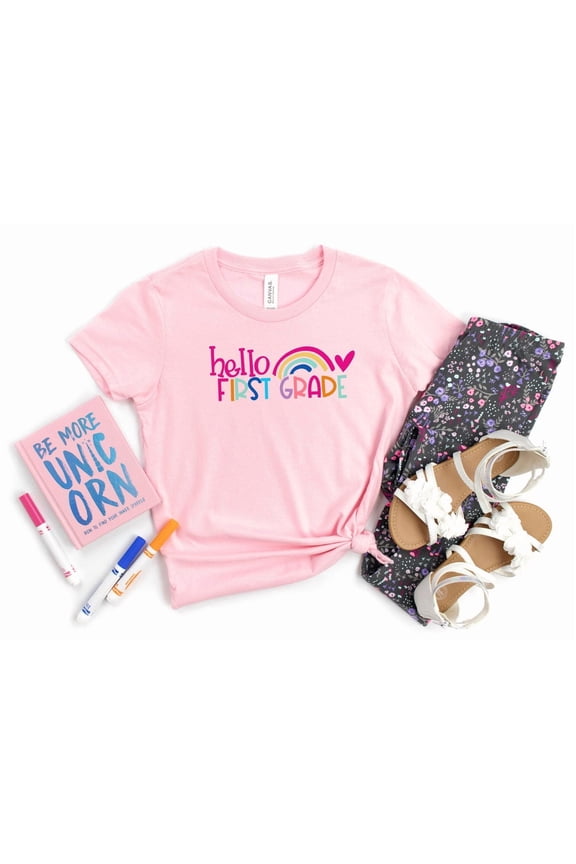 Hello First Grade Shirt, First Day of School Shirt, Back To School Shirt, 1st Grade Student Shirt, First Grade Shirt, First Grade Shirt All Size S-5Xl