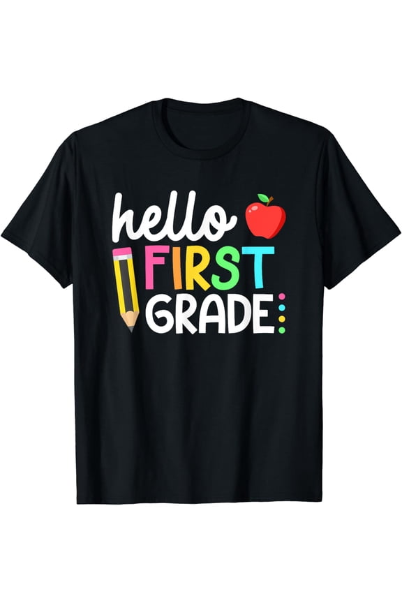 Hello First Grade Team 1st Grade Back to School Teacher Kids T-Shirt