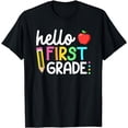thumbnail image 1 of Hello First Grade Team 1st Grade Back to School Teacher Kids T-Shirt, 1 of 3