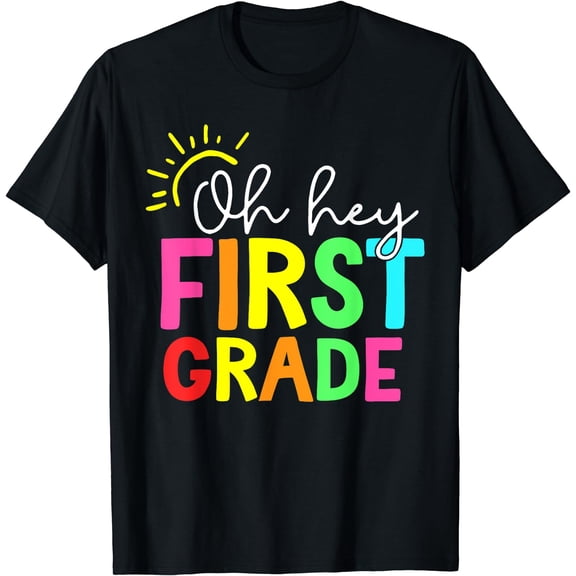 Hello First Grade Team 1st Grade Back to School Teacher Student T-Shirt