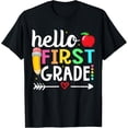 thumbnail image 1 of Hello First Grade Team 1st Grade Teacher Back to School T-Shirt, 1 of 4