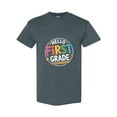 thumbnail image 1 of Hello First Grade Team A Back To School Teacher Student Design Unisex T-Shirt, 1 of 2