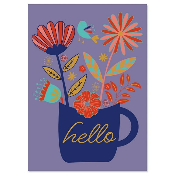 Hello Friendship Card Single Card With Envelope