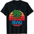 thumbnail image 1 of Hello From Iraq: Funny Palm Tree Beach Graphic T-Shirt, 1 of 3