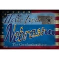 thumbnail image 1 of Hello From Nebraska Novelty Metal Postcard PC-027 4" x 6" Postcard (PC), 1 of 1