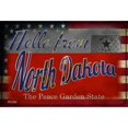 thumbnail image 1 of Hello From North Dakota Novelty Metal Postcard PC-034 4" x 6" Postcard (PC), 1 of 1