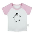 thumbnail image 1 of Hello Funny T shirt For Baby, Newborn Babies Animal Penguin T-shirts, Infant Tops, 0-24M Kids Graphic Tees Clothing (Short Pink Raglan T-shirt, 18-24 Months), 1 of 4