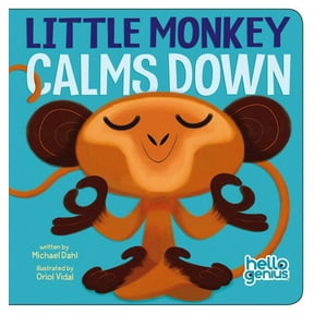 Hello Genius Little Monkey Calms Down, (Board Book)