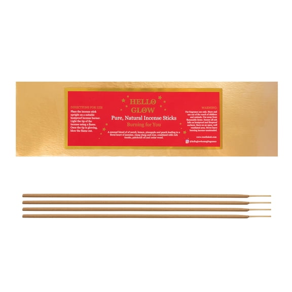 Hello Glow Pure, Natural Incense Sticks Burning For You