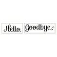 thumbnail image 1 of Hello Goodbye Quote Wall Decals Art for Entryway, 23 x 4.5-Inch, Black, 1 of 3