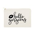 thumbnail image 1 of Hello Gorgeous Cotton Canvas Cosmetic Bag, 1 of 4