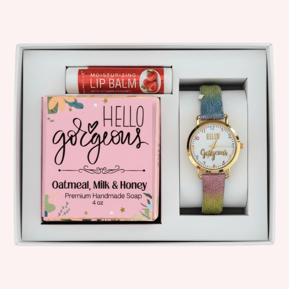 Hello Gorgeous My Beauty Gift Box For Her 3 Pcs Luxury Gift Set 5 oz