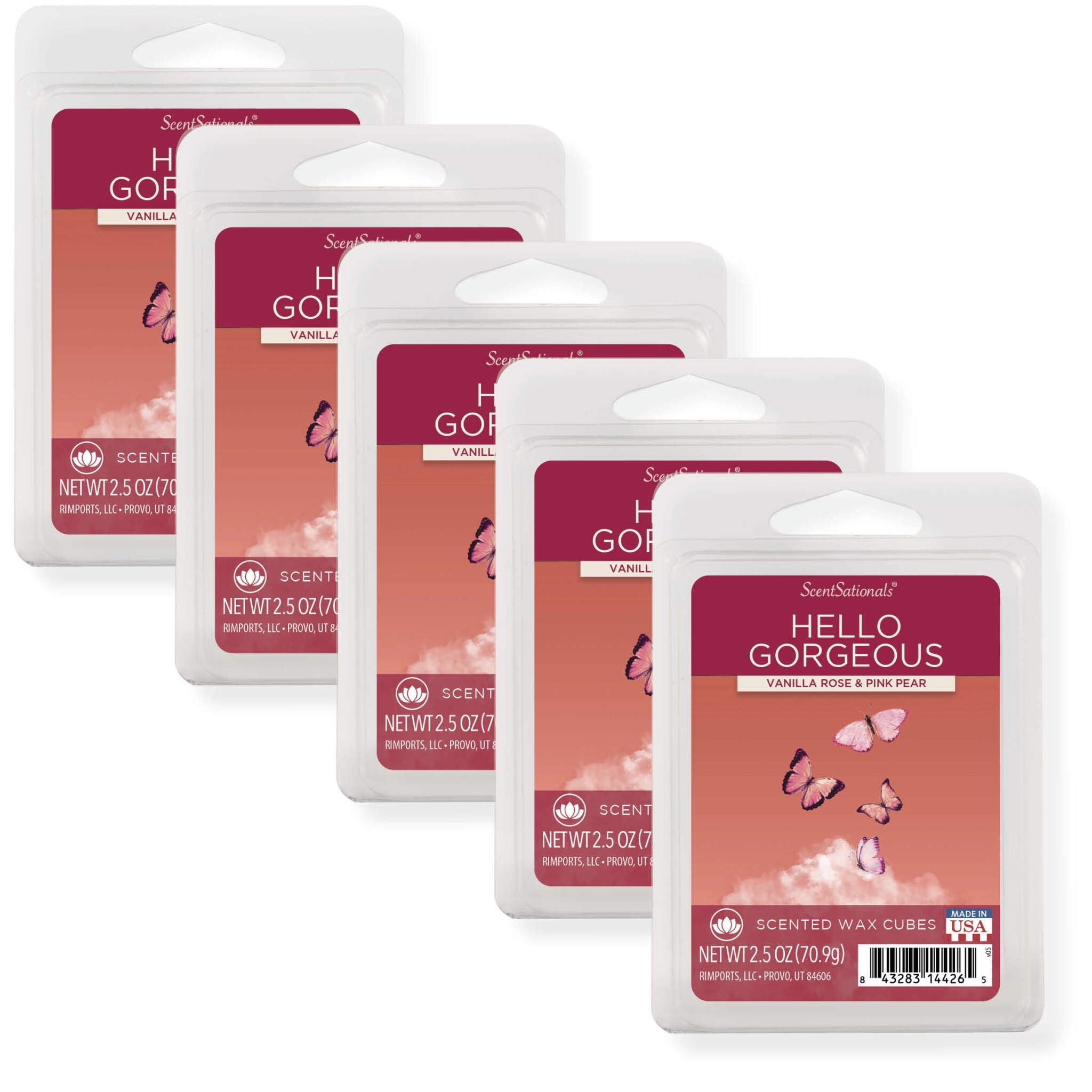 Hello Scented Wax Melts, ScentSationals, 2.5 oz (5Pack