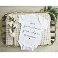 thumbnail image 1 of Hello Grandma And Grandpa Onesie Coming Soon Bodysuit, Hi Grandparents Pregnancy Announcement Reveal, Family Gift Bodysuits Cool Baby Clothing, Cute Baby Onesie, BABY BODYSUIT LAT 4424, 1 of 3