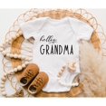 thumbnail image 1 of Hello Grandma Baby Onesie, Hi Daddy Mommy Announcement Onesie, Grandma & Grandpa Cute Shirt, Raglan Shirt Cute and Cool Baby Bodysuit, BABY BODYSUIT LAT 4424, 1 of 3