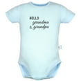 thumbnail image 1 of Hello Grandma and Grandpa Funny Rompers For Babies, Newborn Baby Unisex Bodysuits, Infant Jumpsuits, Toddler 0-24 Months Kids One-Piece Oufits (Blue, 0-6 Months), 1 of 4