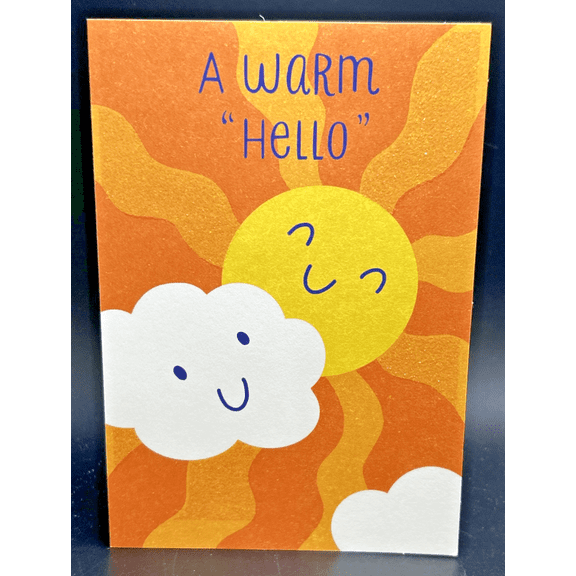 Hello Greeting Card w/Envelope