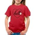 thumbnail image 1 of Hello Heart W Daisy T-Shirt Juniors -Image by Shutterstock,  x-Small, 1 of 4