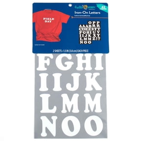 Hello Hobby 1.5 " White Cooper Iron-On Letters, 42 Pieces A-Z