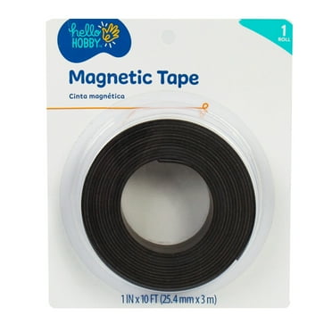 Hello Hobby 1-inch Magnet Tape, 1 Roll, 10 ft.