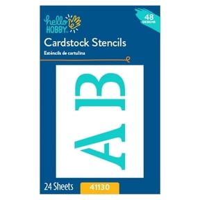 Hello Hobby 2" Letter & Number Stencils (48 Pieces)