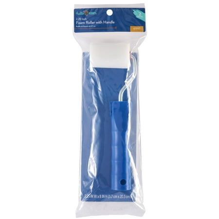 Hello Hobby 2 Piece Foam Paint Brush Set with Handle, 2.25"