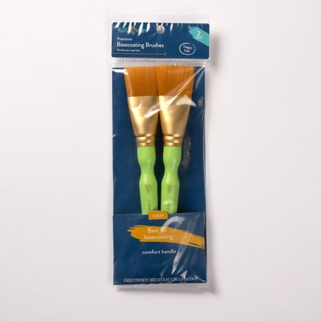 Hello Hobby 2 Piece Basecoat Paint Brush Set, 1.5"