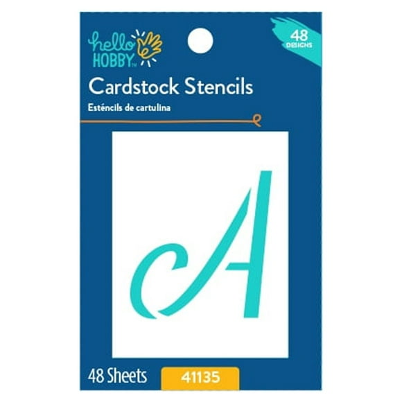 Hello Hobby 3" Letter and Number Stencil (48 Count)