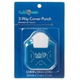 thumbnail interactive-video image 1 of Hello Hobby 3-Way Clear Steel Corner Punch - Scrapbooking Tool Kits, 1 of 6