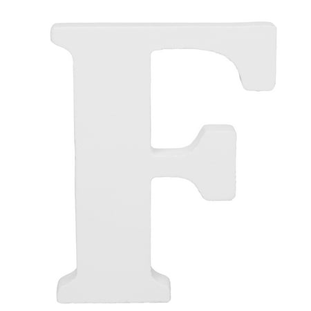 Hello Hobby 3" White Wood Letter F