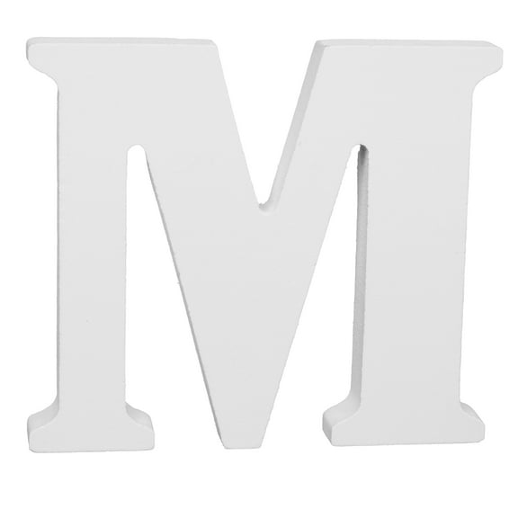 Hello Hobby 3" White Wood Letter M