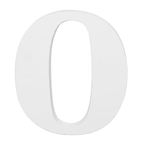 Hello Hobby 3" White Wood Letter O