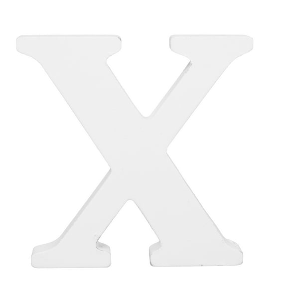 Hello Hobby 3" White Wood Letter X