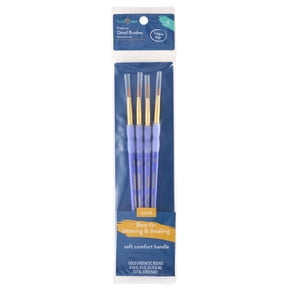 Hello Hobby 4 Piece Detail Brush Set w/ Soft Grip