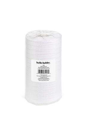 White Deco Mesh for Crafts and Decorations, 5.5 in x 10 yd